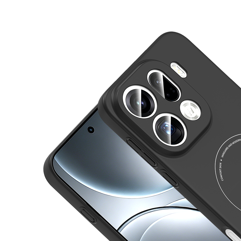 Oppo Find X9 Pro Kılıf M-Safe Şarj Özellikli Kamera Korumalı Zore Elio Sert PC Kapak - 2