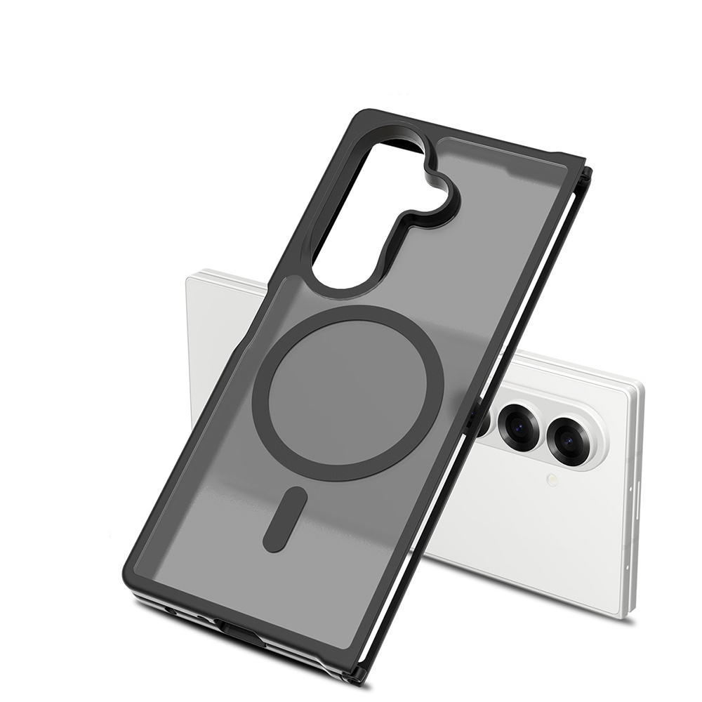 Samsung Galaxy Z Fold 7 Uyumlu Kılıf M-Safe Şarj Özellikli Kamera Korumalı Zore Lunex Kapak - 1