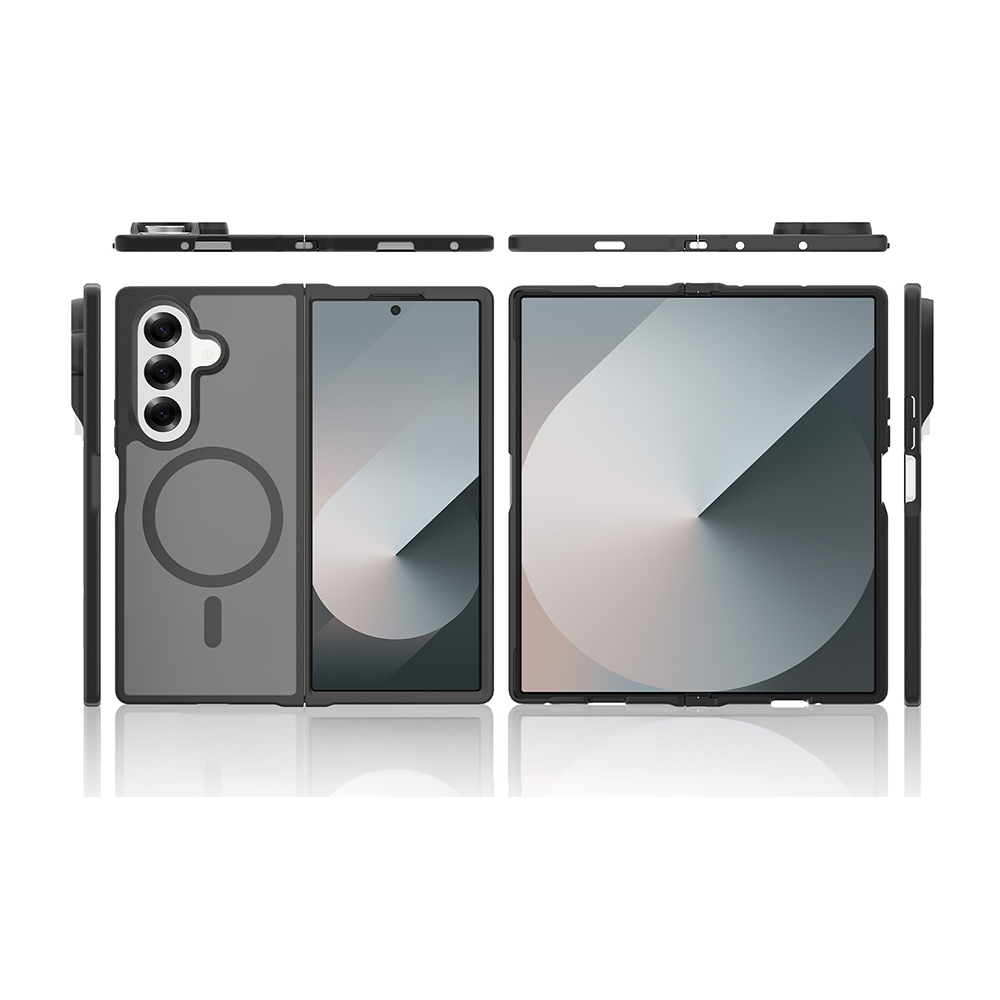 Samsung Galaxy Z Fold 7 Uyumlu Kılıf M-Safe Şarj Özellikli Kamera Korumalı Zore Lunex Kapak - 5