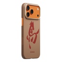 Apple iPhone 17 Pro Uyumlu Kılıf M-safe Şarj Özellikli Aramid Fiber Pitaka Horse Painting Serisi Kapak - 1