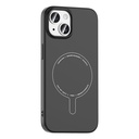 Apple iPhone 15 Uyumlu Kılıf M-Safe Şarj Özellikli Kamera Korumalı Zore Elio Sert PC Kapak - 1