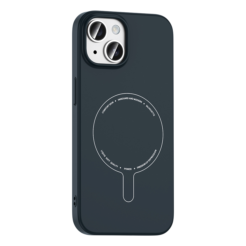 Apple iPhone 15 Uyumlu Kılıf M-Safe Şarj Özellikli Kamera Korumalı Zore Elio Sert PC Kapak - 1