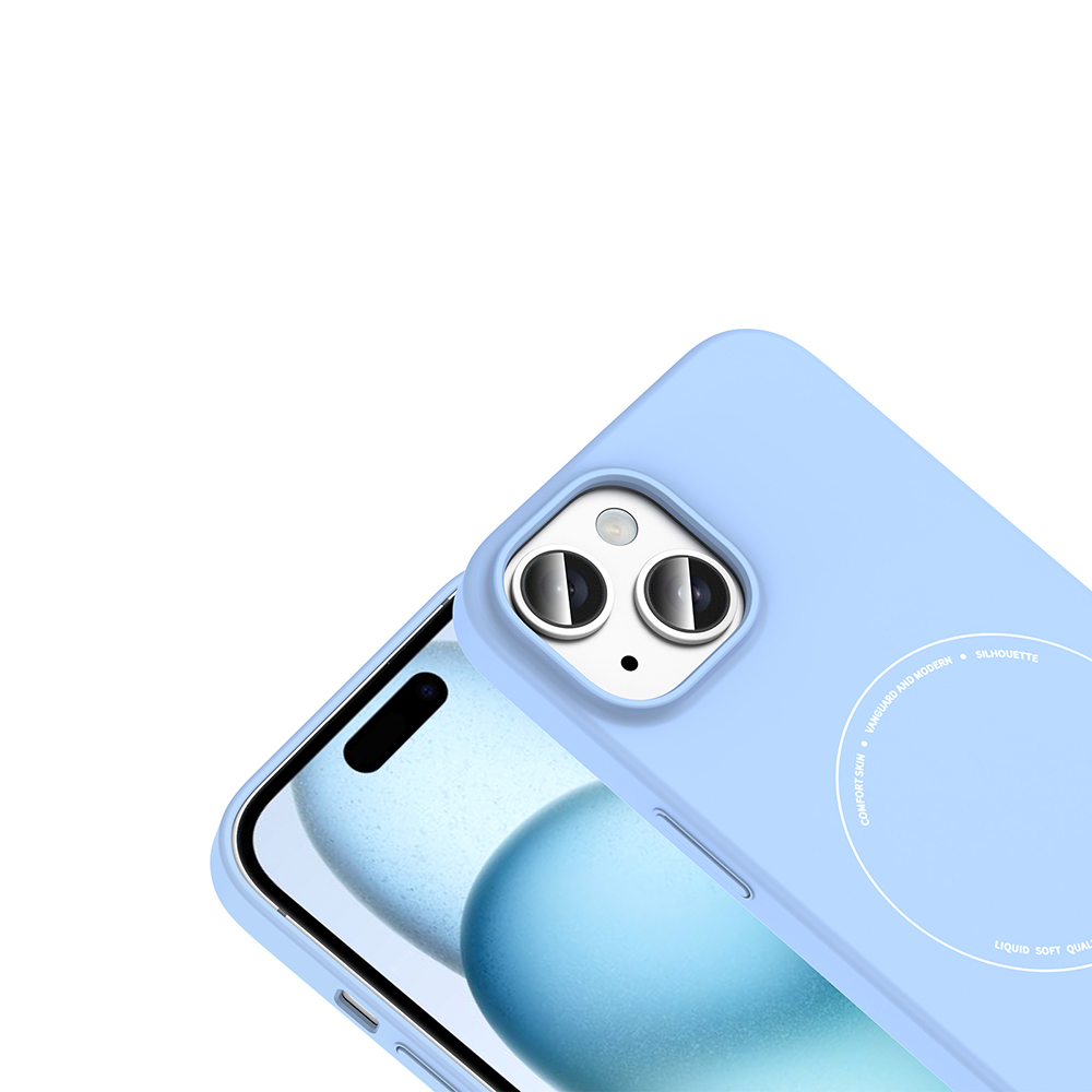 Apple iPhone 15 Uyumlu Kılıf M-Safe Şarj Özellikli Kamera Korumalı Zore Elio Sert PC Kapak - 2