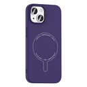 Apple iPhone 15 Uyumlu Kılıf M-Safe Şarj Özellikli Kamera Korumalı Zore Elio Sert PC Kapak - 1