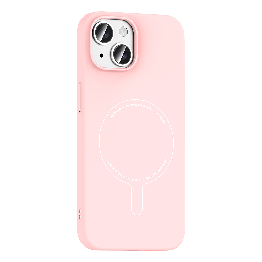 Apple iPhone 15 Uyumlu Kılıf M-Safe Şarj Özellikli Kamera Korumalı Zore Elio Sert PC Kapak - 1