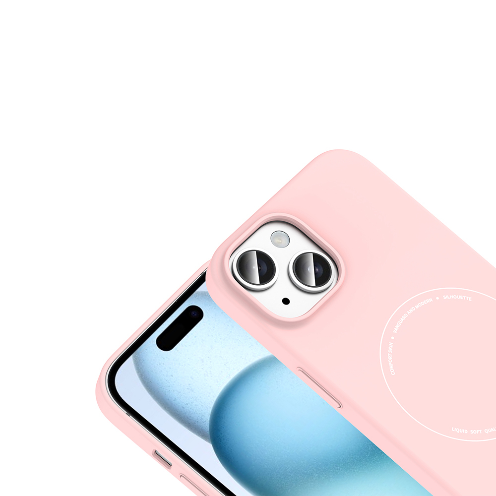 Apple iPhone 15 Uyumlu Kılıf M-Safe Şarj Özellikli Kamera Korumalı Zore Elio Sert PC Kapak - 2