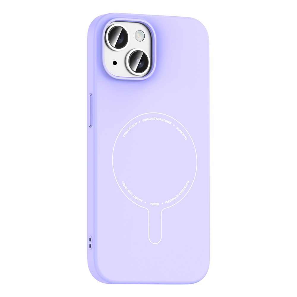 Apple iPhone 15 Uyumlu Kılıf M-Safe Şarj Özellikli Kamera Korumalı Zore Elio Sert PC Kapak - 1