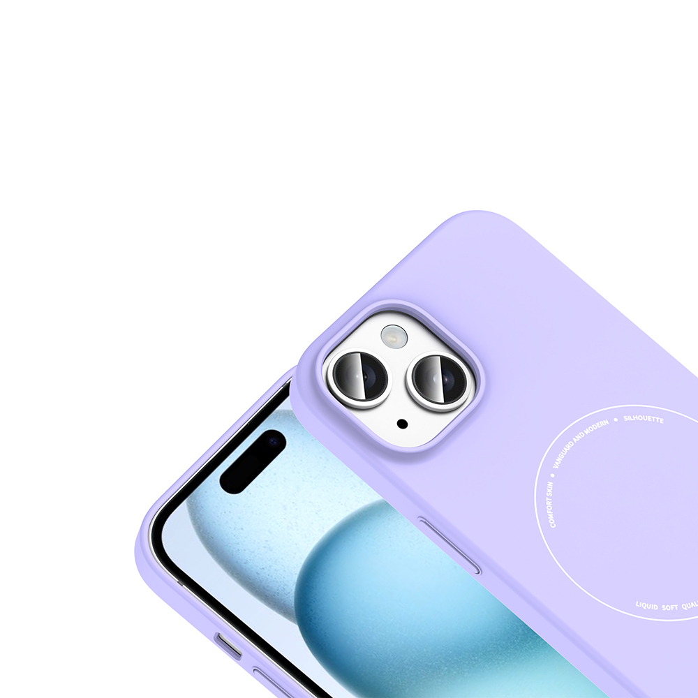 Apple iPhone 15 Uyumlu Kılıf M-Safe Şarj Özellikli Kamera Korumalı Zore Elio Sert PC Kapak - 2