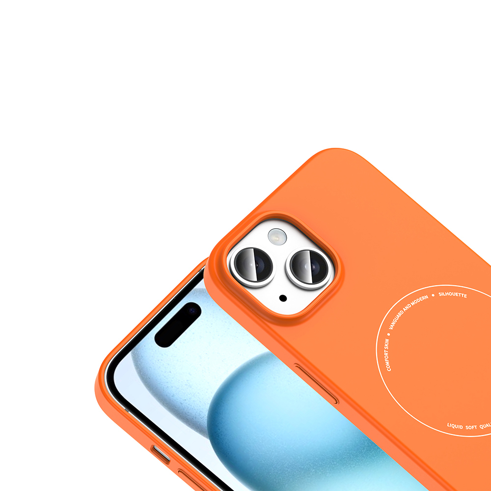 Apple iPhone 15 Uyumlu Kılıf M-Safe Şarj Özellikli Kamera Korumalı Zore Elio Sert PC Kapak - 2