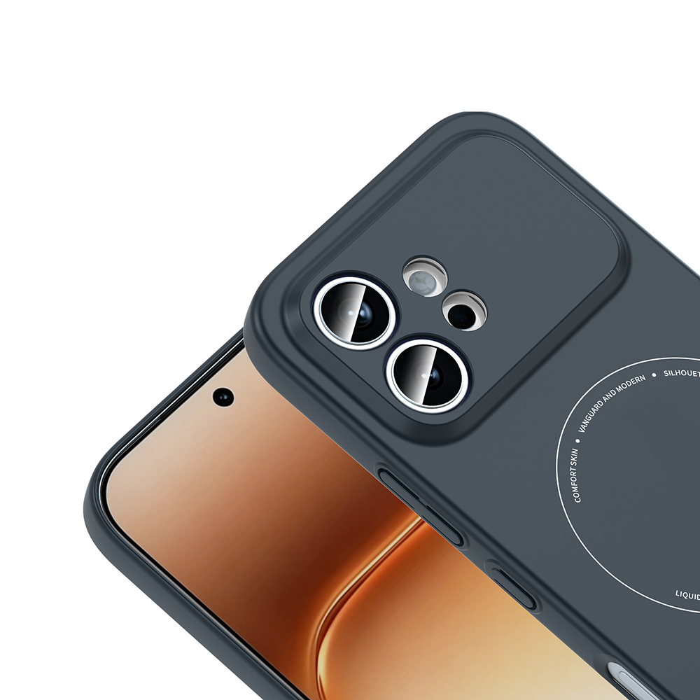 Honor 600 5G Kılıf M-Safe Şarj Özellikli Kamera Korumalı Zore Elio Sert PC Kapak - 2