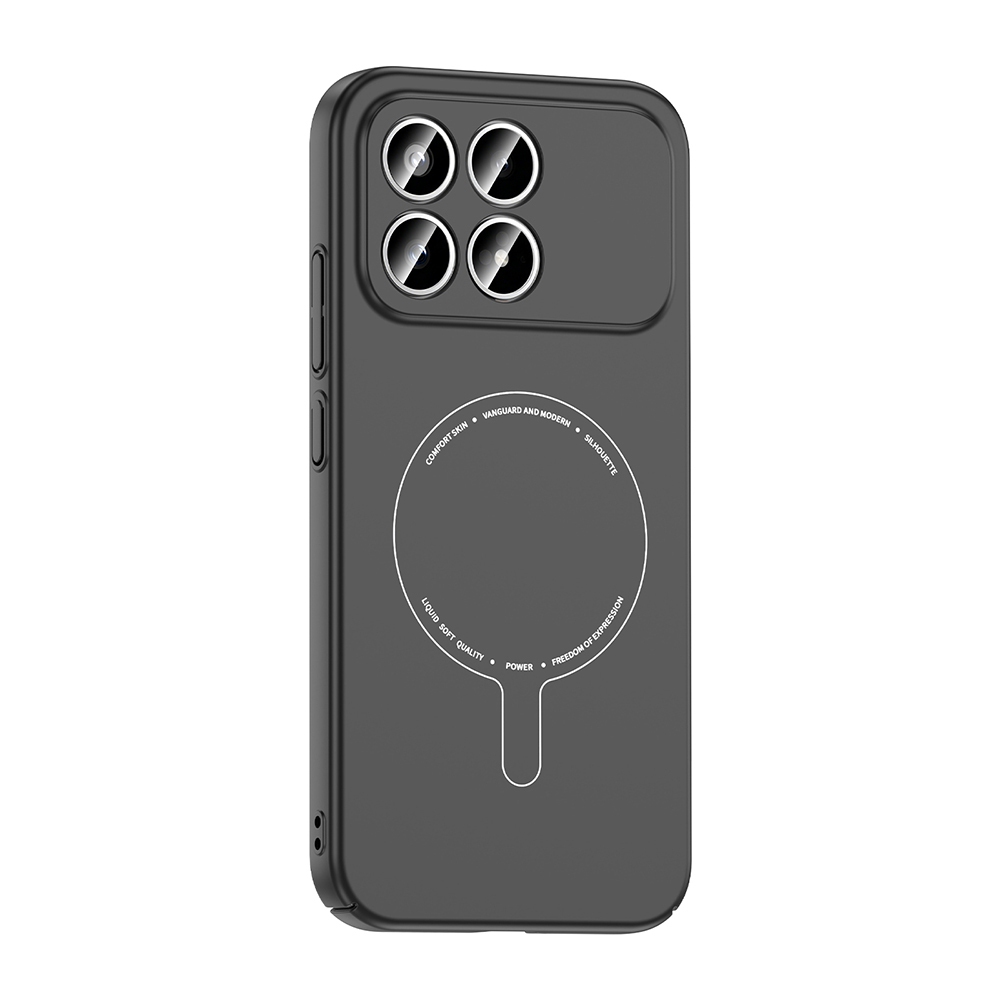 Xiaomi Poco F8 Pro Uyumlu Kılıf M-Safe Şarj Özellikli Kamera Korumalı Zore Elio Sert PC Kapak - 1