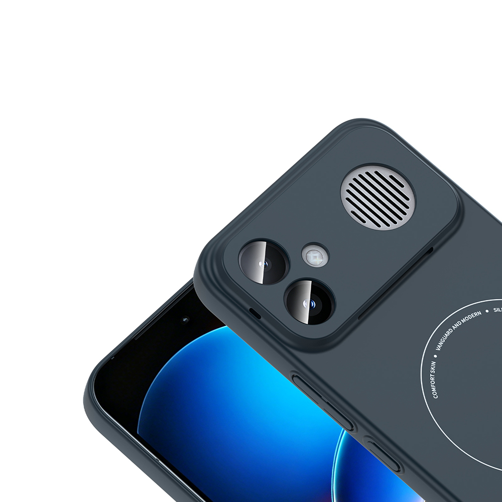 Xiaomi Poco F8 Ultra Uyumlu Kılıf M-Safe Şarj Özellikli Kamera Korumalı Zore Elio Sert PC Kapak - 2