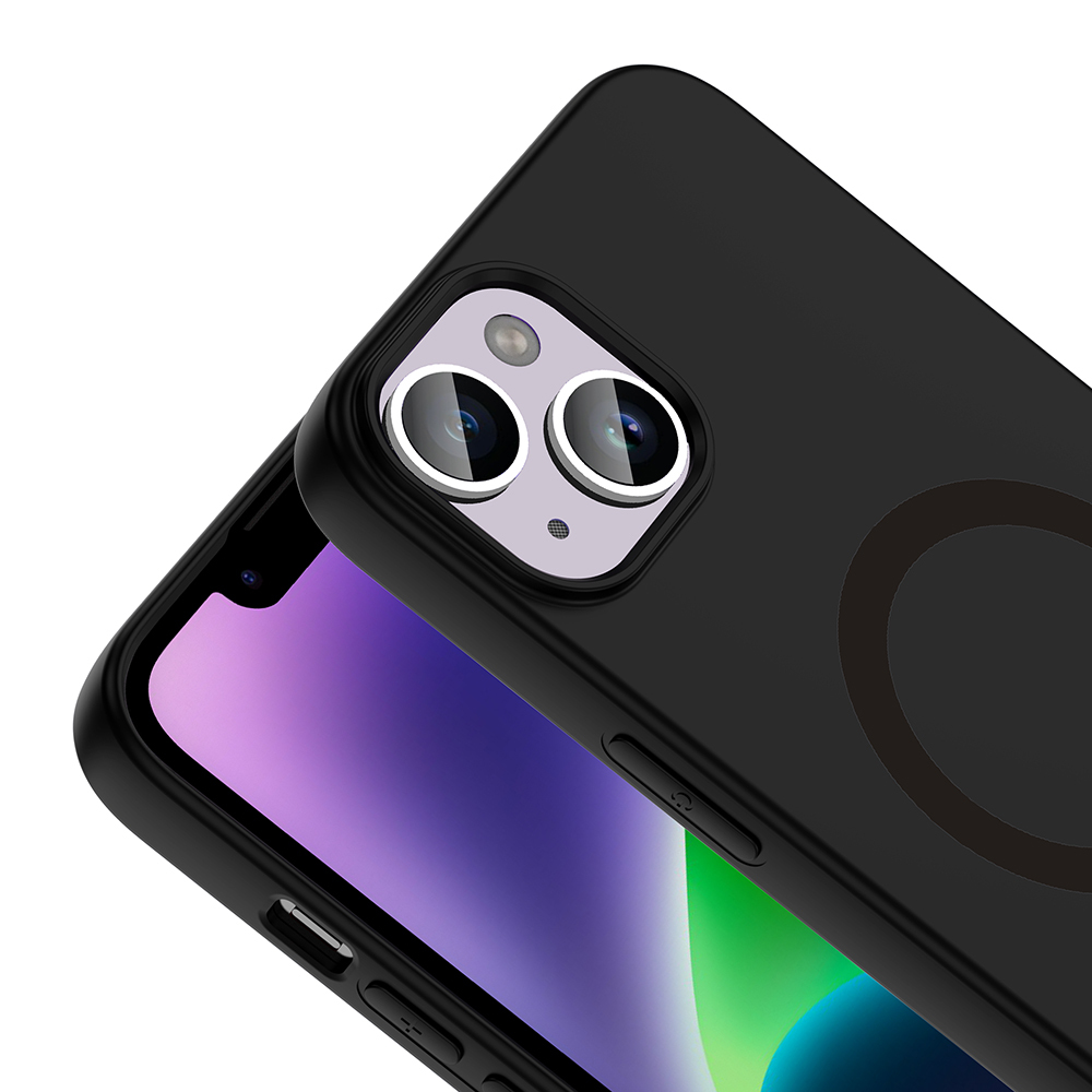 Apple iPhone 14 Uyumlu Kılıf M-Safe Şarj Özellikli Zore Aris Silikon Kapak - 1