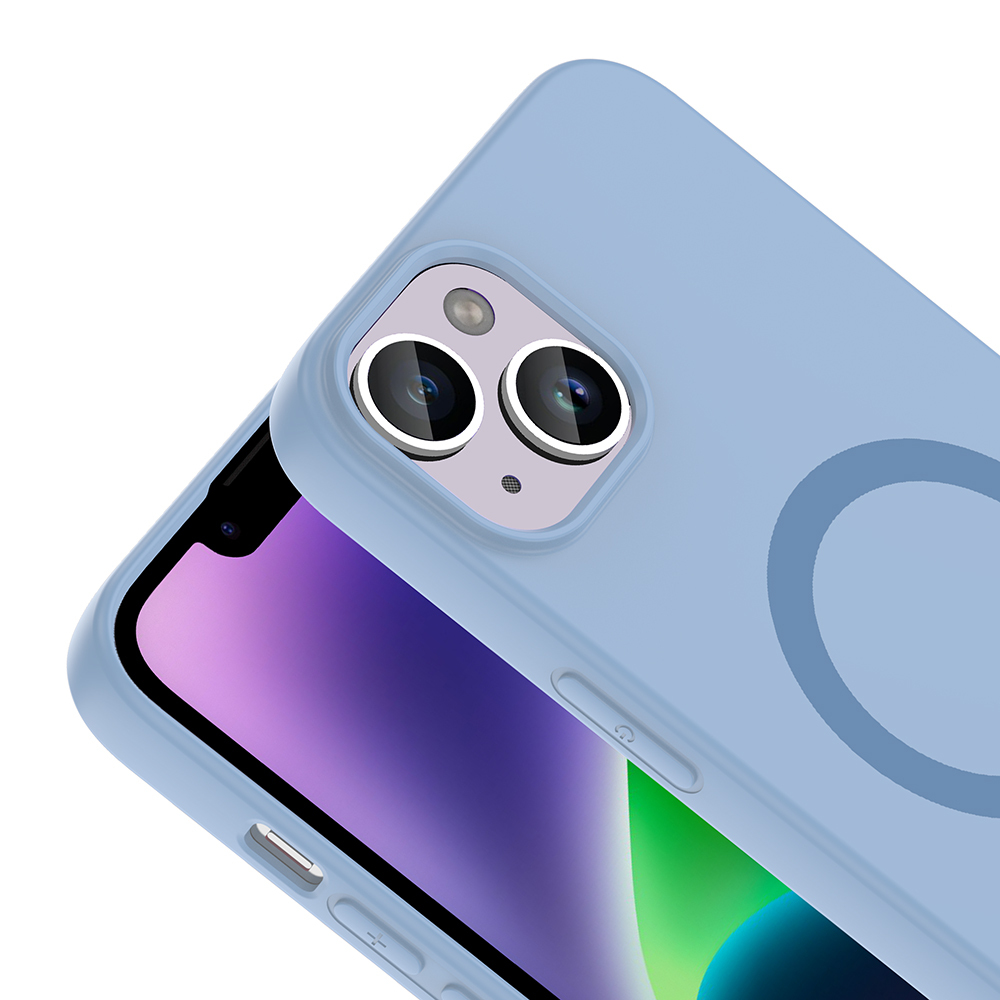 Apple iPhone 14 Uyumlu Kılıf M-Safe Şarj Özellikli Zore Aris Silikon Kapak - 1