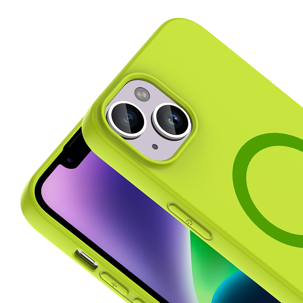 Apple iPhone 14 Uyumlu Kılıf M-Safe Şarj Özellikli Zore Aris Silikon Kapak - 1