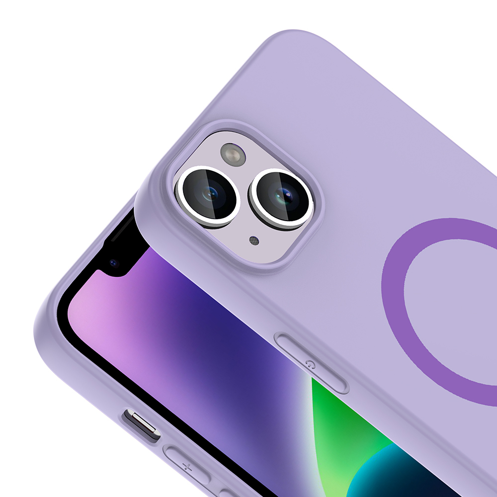 Apple iPhone 14 Uyumlu Kılıf M-Safe Şarj Özellikli Zore Aris Silikon Kapak - 1