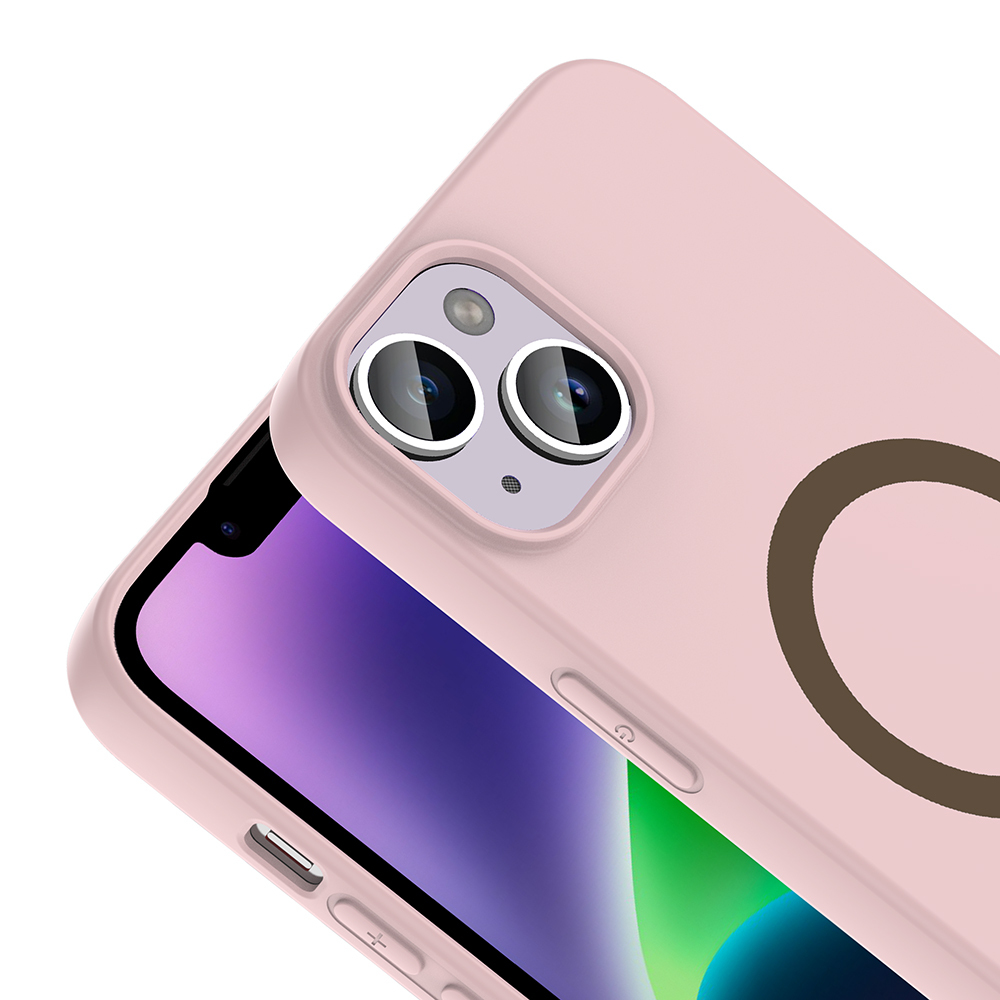 Apple iPhone 14 Uyumlu Kılıf M-Safe Şarj Özellikli Zore Aris Silikon Kapak - 1