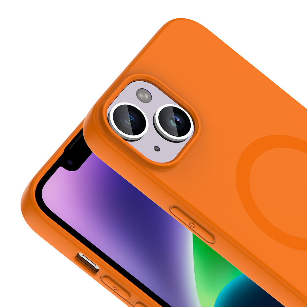 Apple iPhone 14 Uyumlu Kılıf M-Safe Şarj Özellikli Zore Aris Silikon Kapak - 1