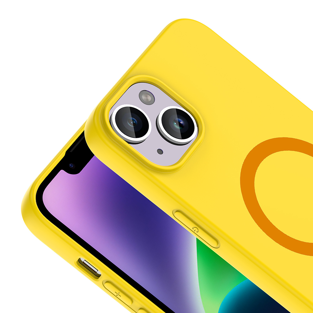 Apple iPhone 14 Uyumlu Kılıf M-Safe Şarj Özellikli Zore Aris Silikon Kapak - 1