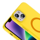 Apple iPhone 14 Uyumlu Kılıf M-Safe Şarj Özellikli Zore Aris Silikon Kapak - 1