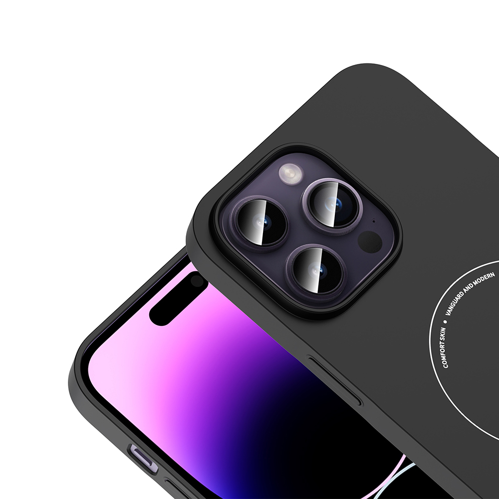 Apple iPhone 14 Pro Max Uyumlu Kılıf M-Safe Şarj Özellikli Kamera Korumalı Zore Elio Sert PC Kapak - 2