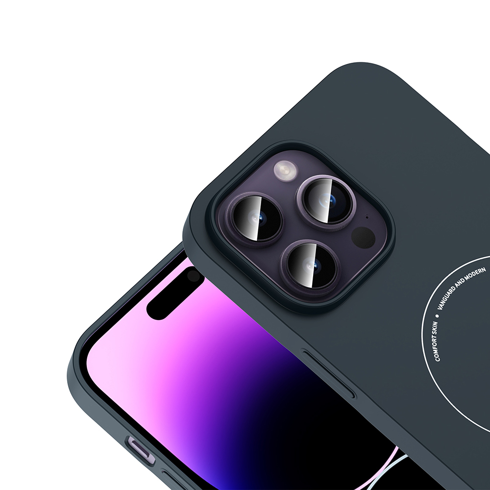Apple iPhone 14 Pro Max Uyumlu Kılıf M-Safe Şarj Özellikli Kamera Korumalı Zore Elio Sert PC Kapak - 2