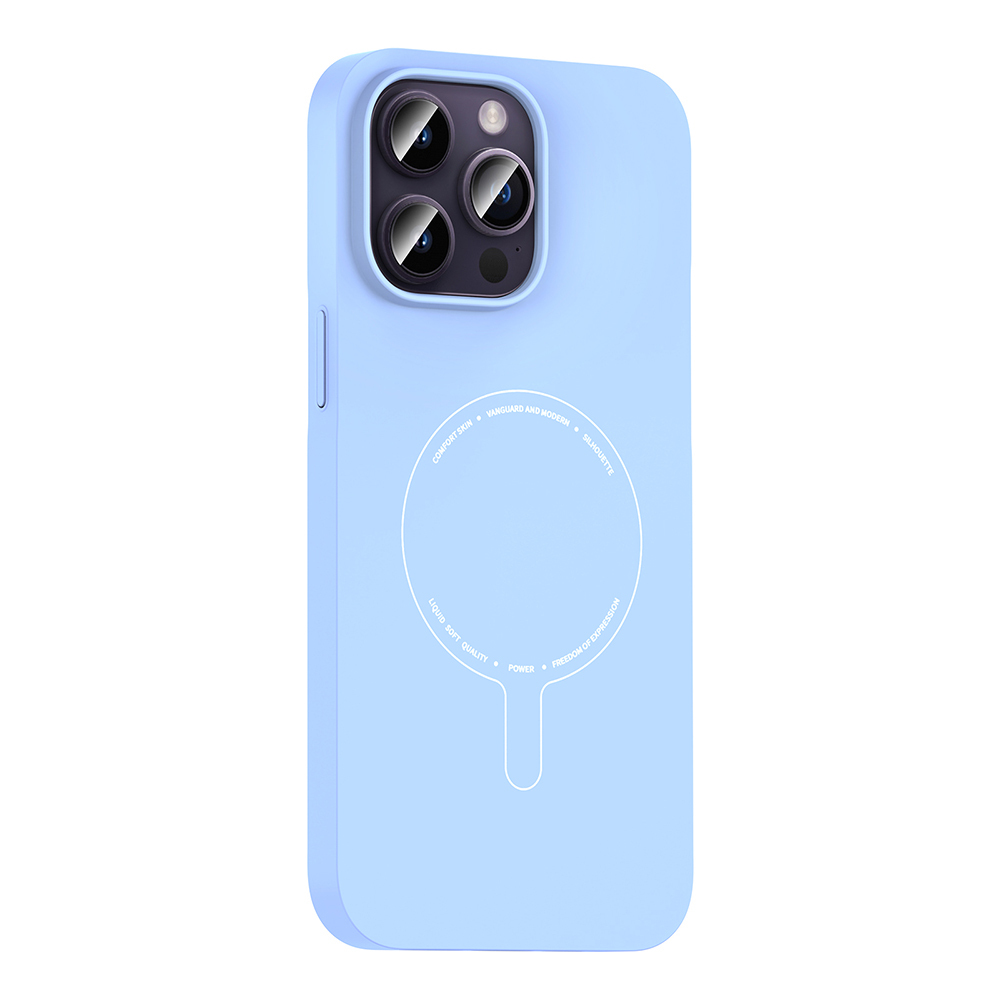 Apple iPhone 14 Pro Max Uyumlu Kılıf M-Safe Şarj Özellikli Kamera Korumalı Zore Elio Sert PC Kapak - 1