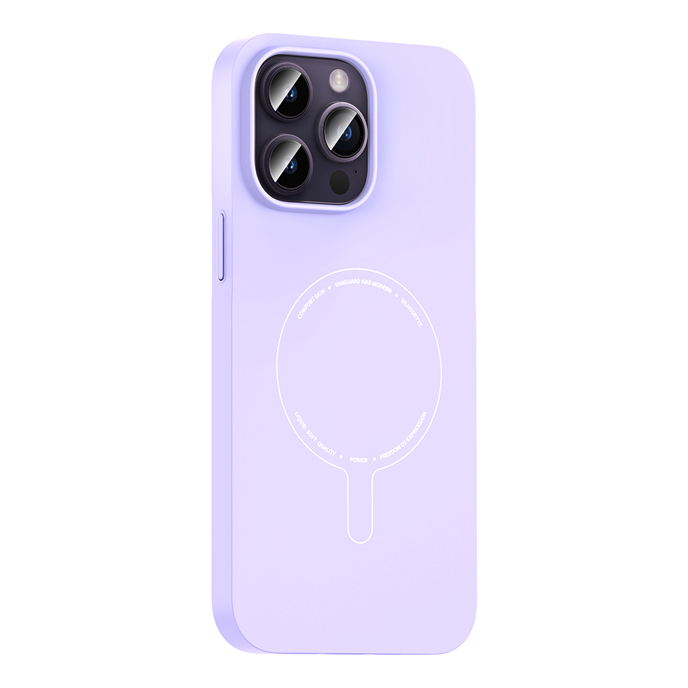 Apple iPhone 14 Pro Max Uyumlu Kılıf M-Safe Şarj Özellikli Kamera Korumalı Zore Elio Sert PC Kapak - 1