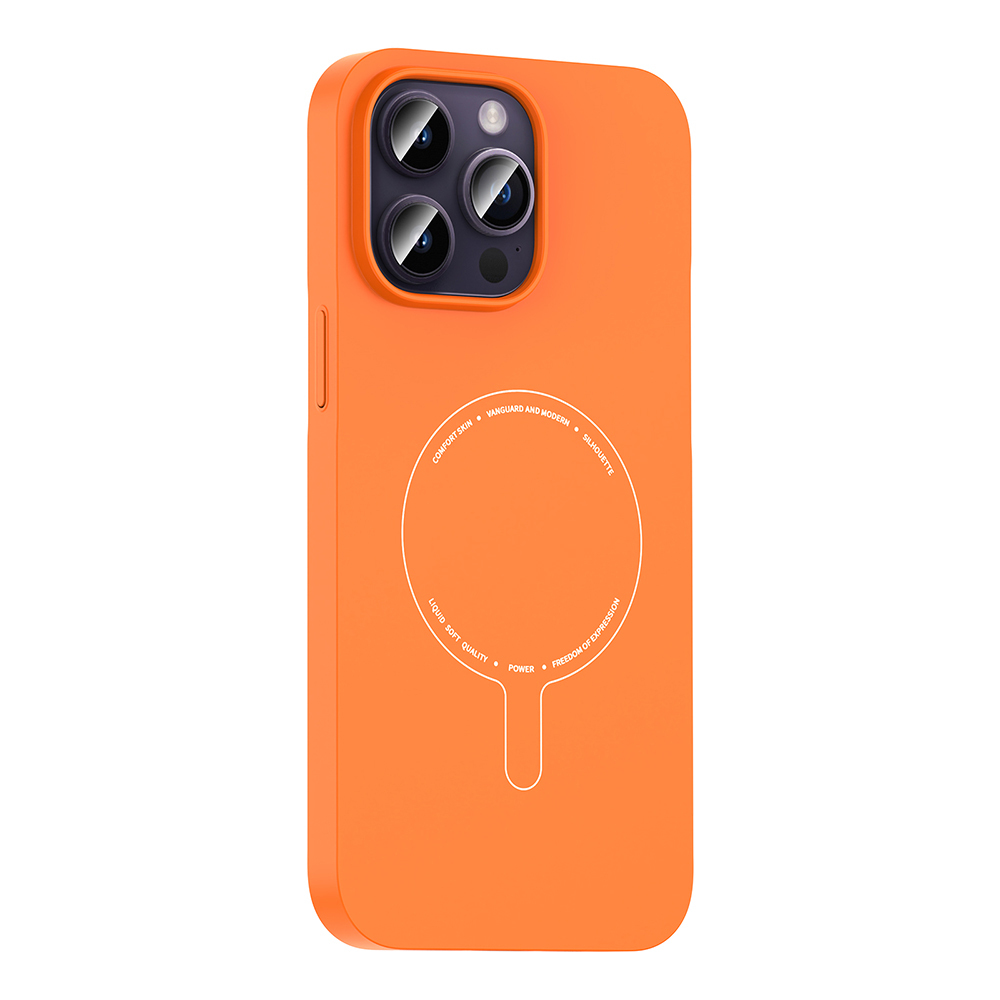 Apple iPhone 14 Pro Max Uyumlu Kılıf M-Safe Şarj Özellikli Kamera Korumalı Zore Elio Sert PC Kapak - 1