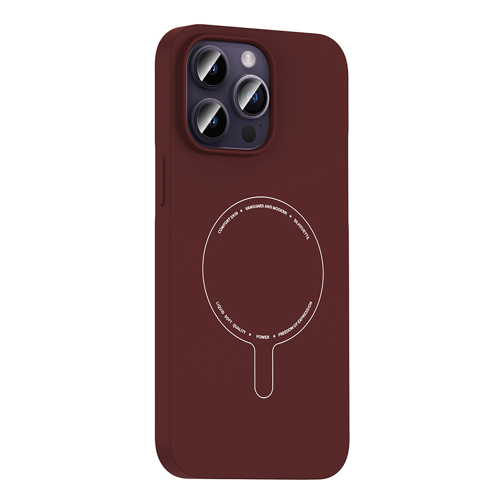 Apple iPhone 14 Pro Max Uyumlu Kılıf M-Safe Şarj Özellikli Kamera Korumalı Zore Elio Sert PC Kapak - 1
