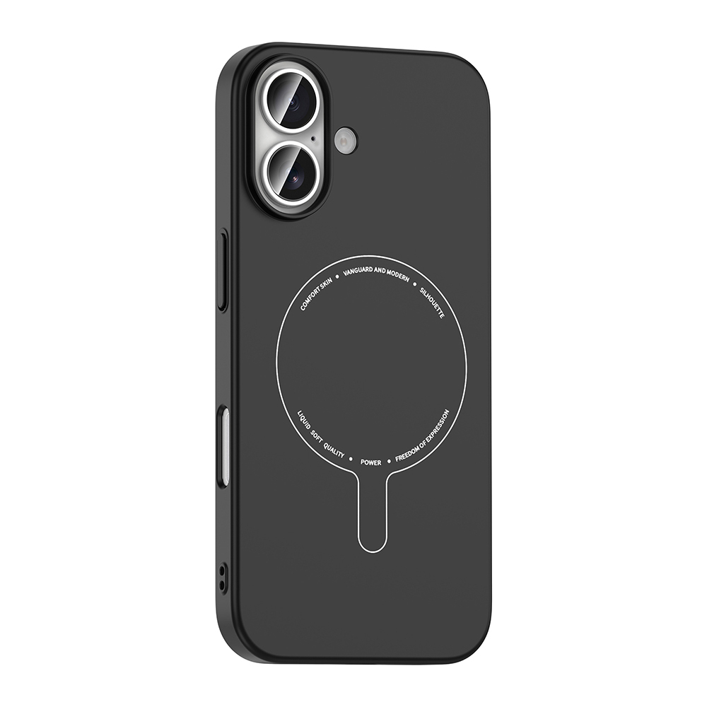 Apple iPhone 16 Uyumlu Kılıf M-Safe Şarj Özellikli Kamera Korumalı Zore Elio Sert PC Kapak - 1