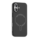 Apple iPhone 16 Uyumlu Kılıf M-Safe Şarj Özellikli Kamera Korumalı Zore Elio Sert PC Kapak - 1