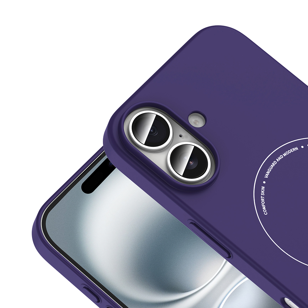 Apple iPhone 16 Uyumlu Kılıf M-Safe Şarj Özellikli Kamera Korumalı Zore Elio Sert PC Kapak - 2