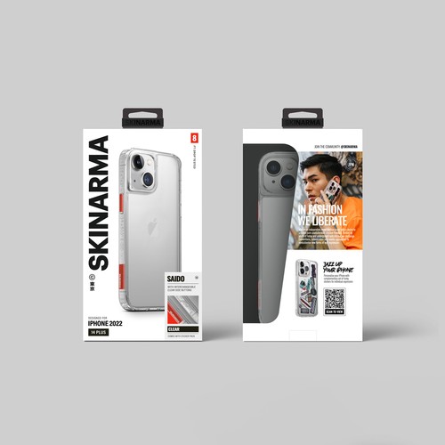 Apple iPhone 14 Uyumlu Kılıf SkinArma Şeffaf Airbag Tasarımlı Saido Kapak