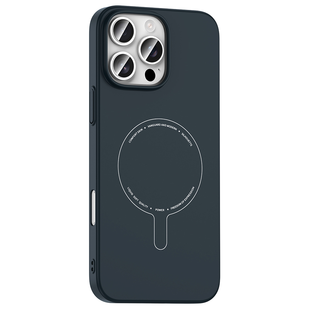 Apple iPhone 16 Pro Uyumlu Kılıf M-Safe Şarj Özellikli Kamera Korumalı Zore Elio Sert PC Kapak - 1