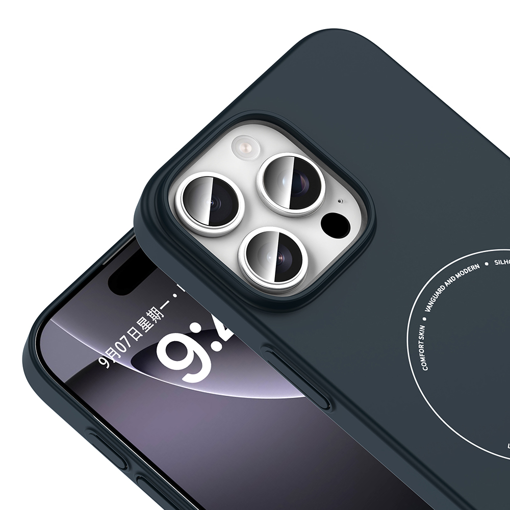 Apple iPhone 16 Pro Uyumlu Kılıf M-Safe Şarj Özellikli Kamera Korumalı Zore Elio Sert PC Kapak - 2