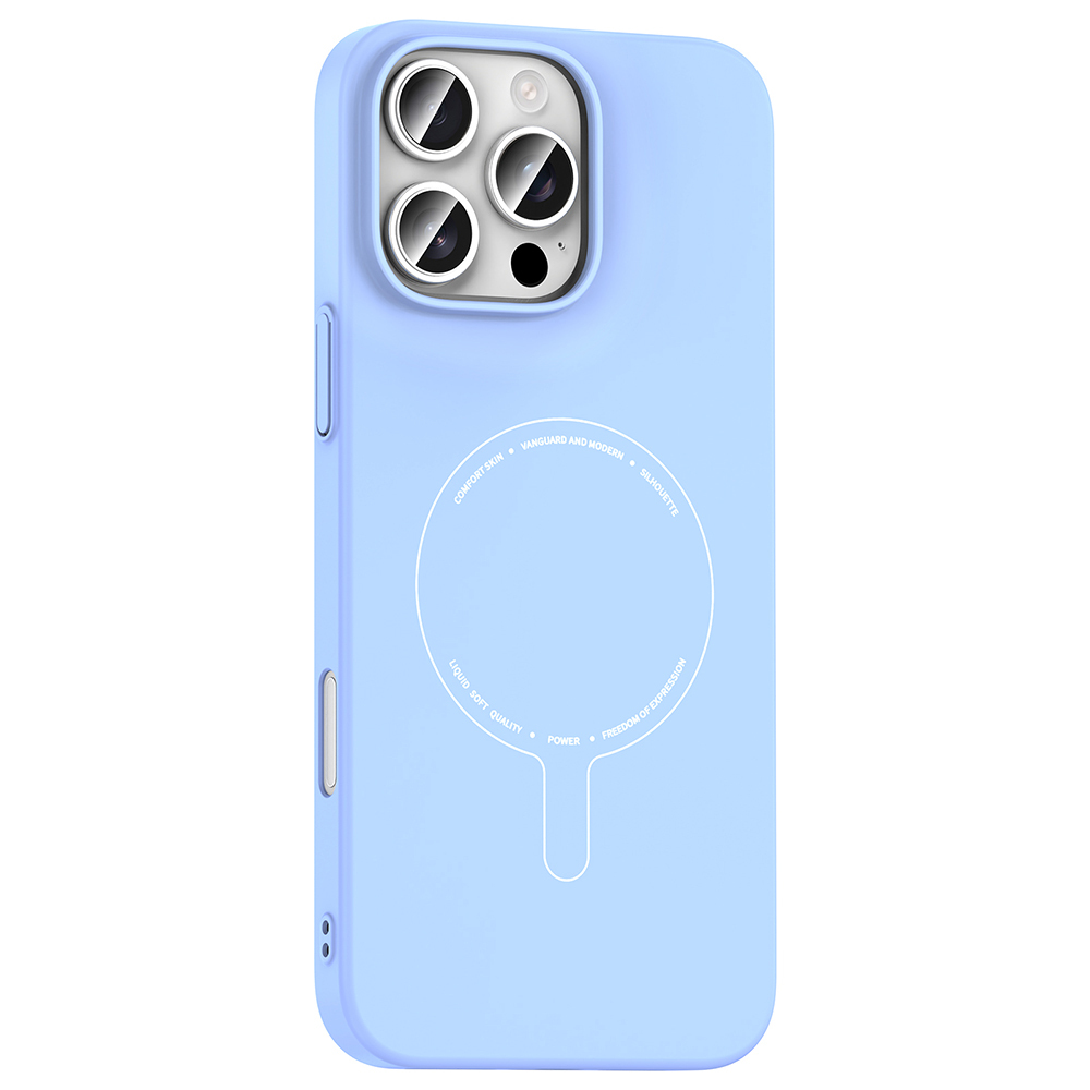 Apple iPhone 16 Pro Uyumlu Kılıf M-Safe Şarj Özellikli Kamera Korumalı Zore Elio Sert PC Kapak - 1
