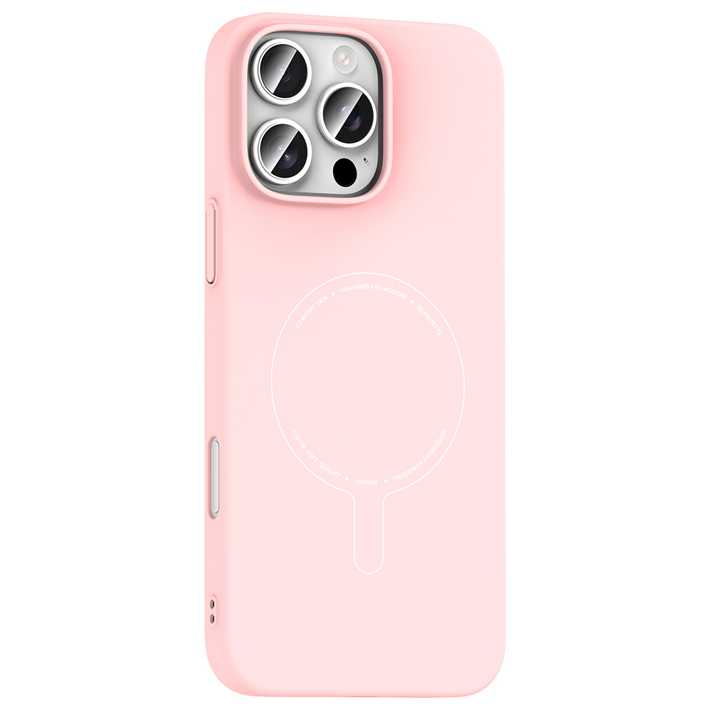 Apple iPhone 16 Pro Uyumlu Kılıf M-Safe Şarj Özellikli Kamera Korumalı Zore Elio Sert PC Kapak - 1