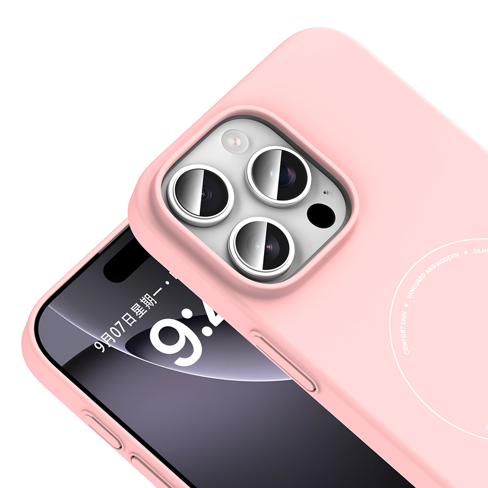 Apple iPhone 16 Pro Uyumlu Kılıf M-Safe Şarj Özellikli Kamera Korumalı Zore Elio Sert PC Kapak - 2