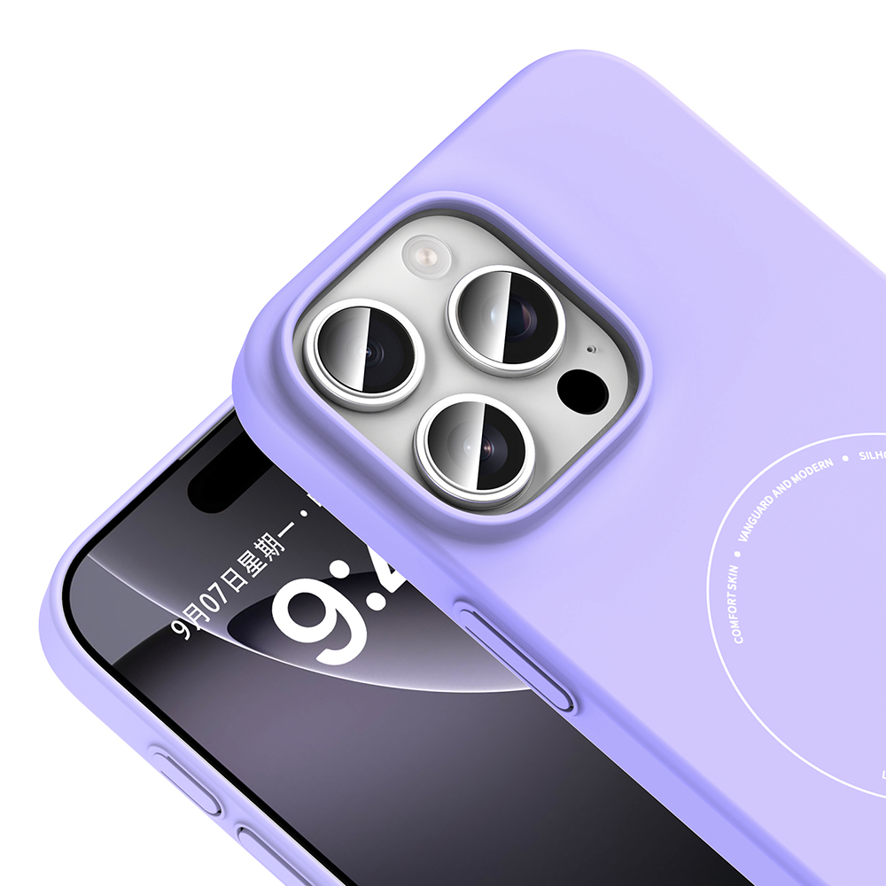 Apple iPhone 16 Pro Uyumlu Kılıf M-Safe Şarj Özellikli Kamera Korumalı Zore Elio Sert PC Kapak - 2
