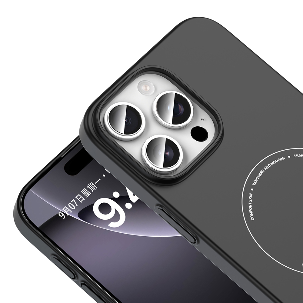 Apple iPhone 16 Pro Max Uyumlu Kılıf M-Safe Şarj Özellikli Kamera Korumalı Zore Elio Sert PC Kapak - 2