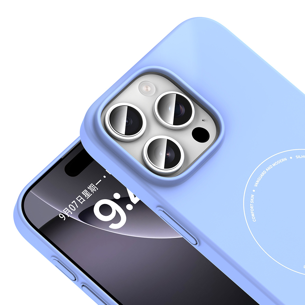 Apple iPhone 16 Pro Max Uyumlu Kılıf M-Safe Şarj Özellikli Kamera Korumalı Zore Elio Sert PC Kapak - 2