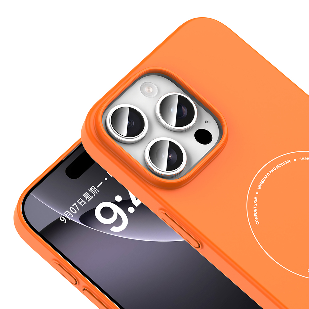 Apple iPhone 16 Pro Max Uyumlu Kılıf M-Safe Şarj Özellikli Kamera Korumalı Zore Elio Sert PC Kapak - 2