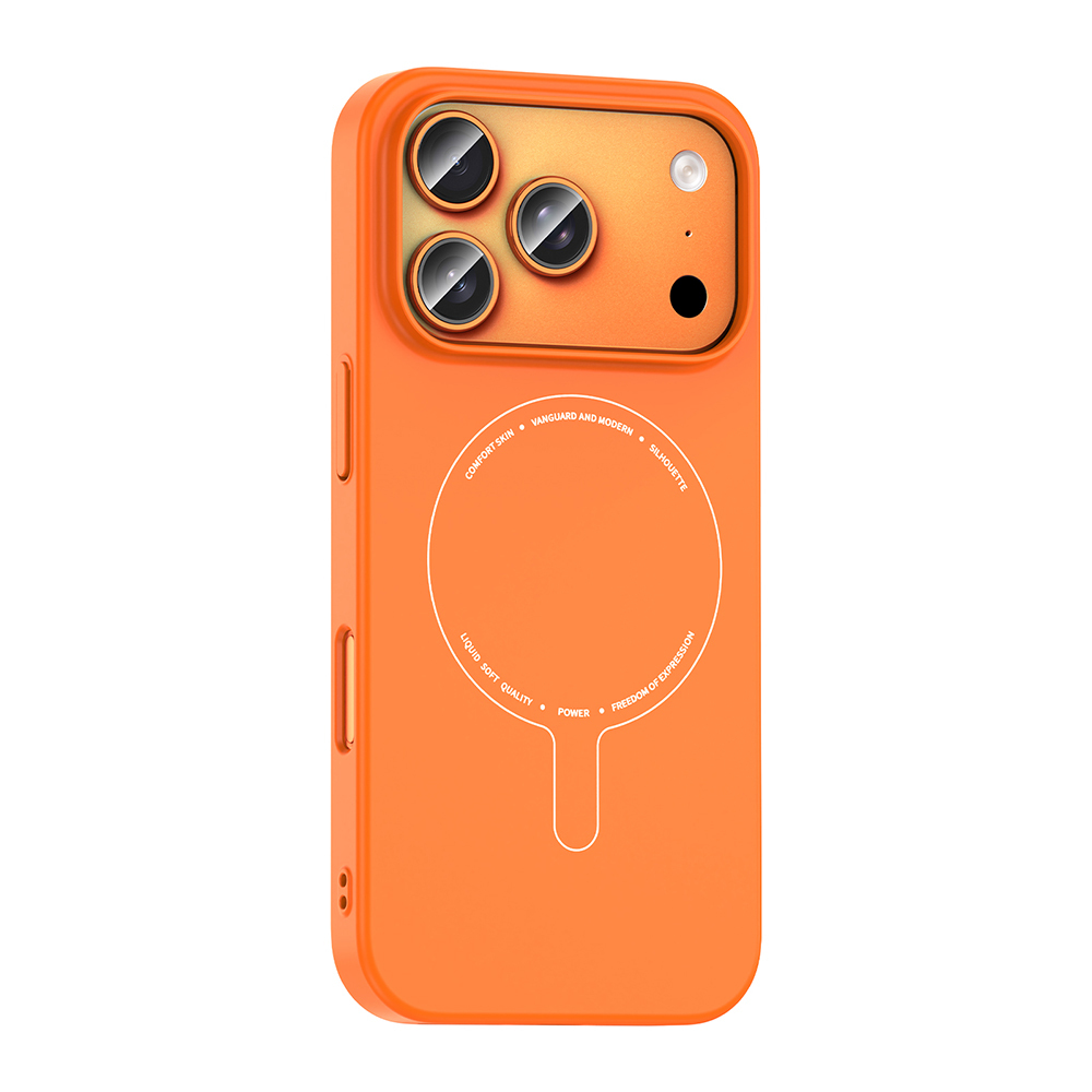 Apple iPhone 17 Pro Max Uyumlu Kılıf M-Safe Şarj Özellikli Kamera Korumalı Zore Elio Sert PC Kapak - 1