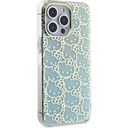 Apple iPhone 15 Pro Max Uyumlu Kılıf Hello Kitty Orjinal Lisanslı Renk Geçişli Elektroplating Kaplama Kitty Head Desenli Kapak