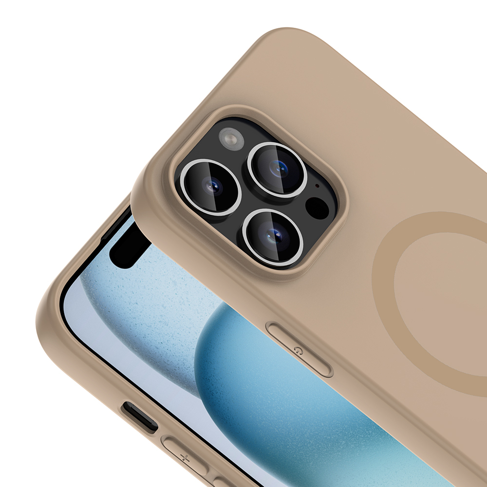 Apple iPhone 14 Pro Max Uyumlu Kılıf M-Safe Şarj Özellikli Zore Aris Silikon Kapak - 1