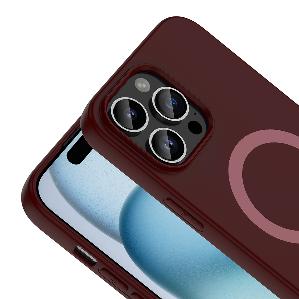 Apple iPhone 14 Pro Max Uyumlu Kılıf M-Safe Şarj Özellikli Zore Aris Silikon Kapak - 1