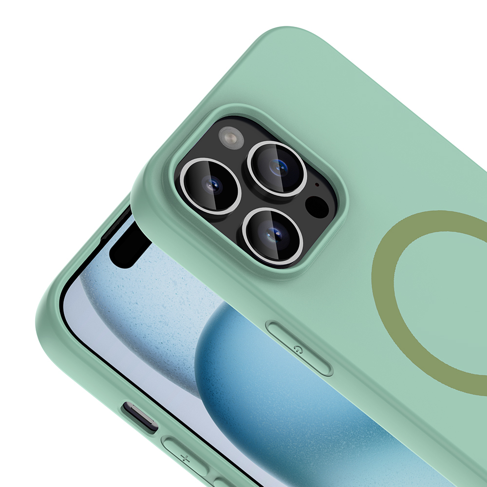 Apple iPhone 14 Pro Max Uyumlu Kılıf M-Safe Şarj Özellikli Zore Aris Silikon Kapak - 1