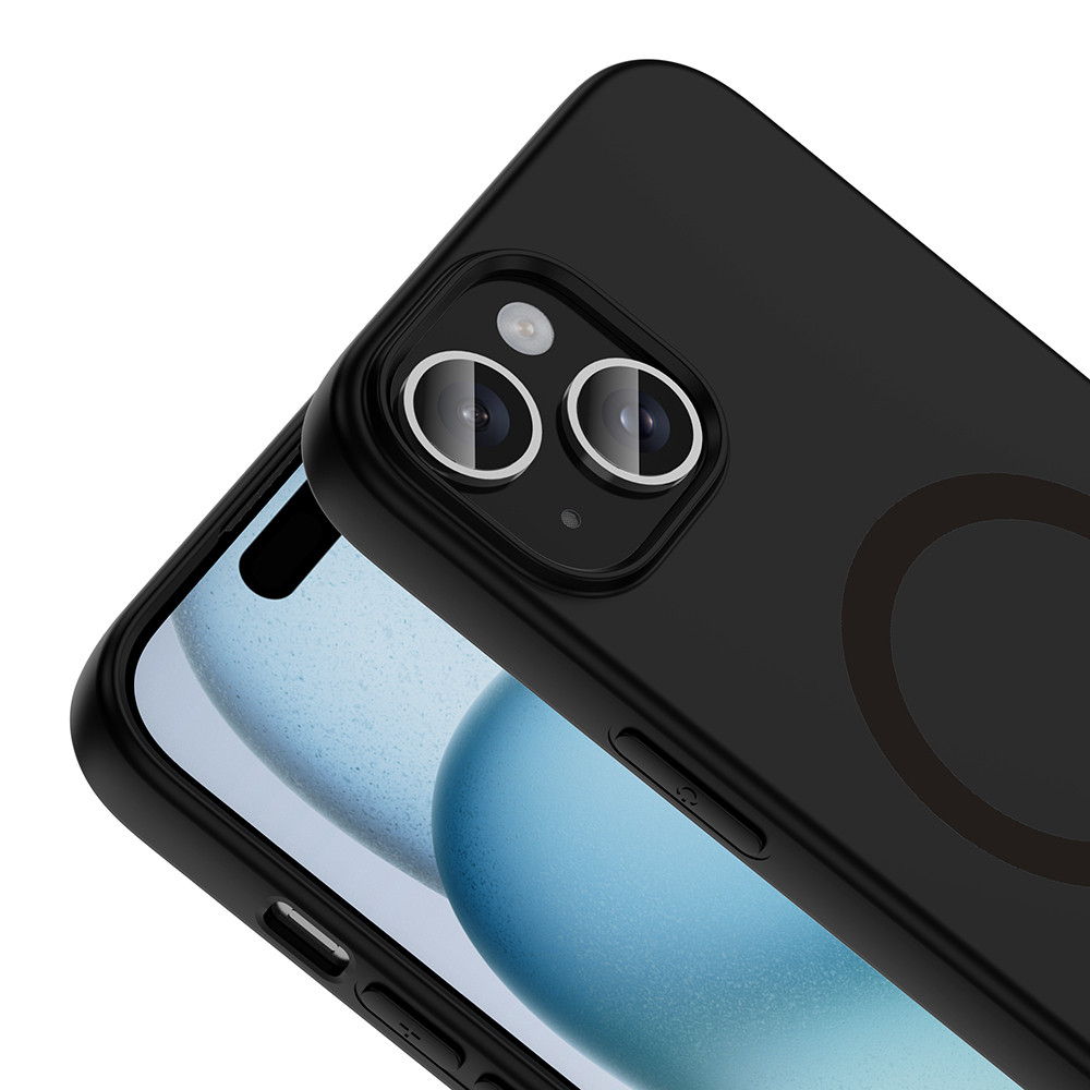 Apple iPhone 15 Uyumlu Kılıf M-Safe Şarj Özellikli Zore Aris Silikon Kapak - 1
