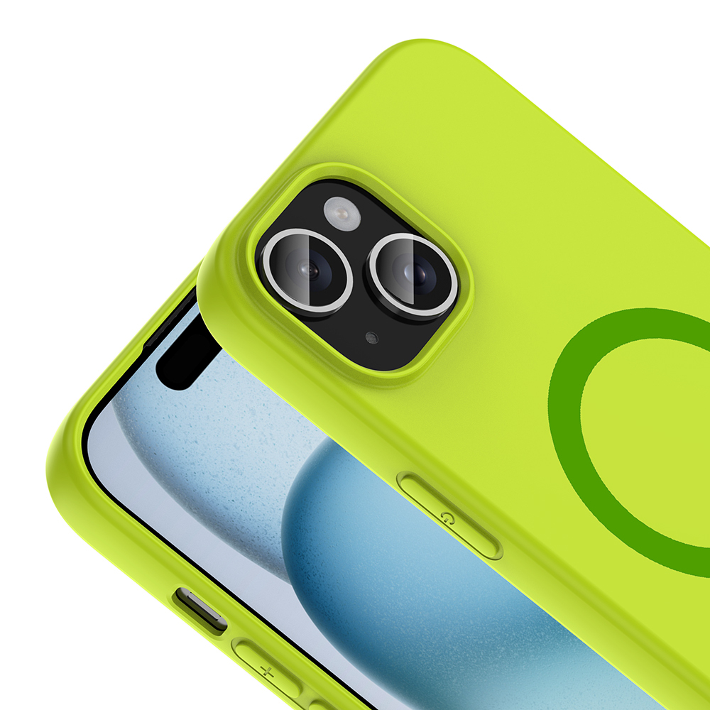 Apple iPhone 15 Uyumlu Kılıf M-Safe Şarj Özellikli Zore Aris Silikon Kapak - 1